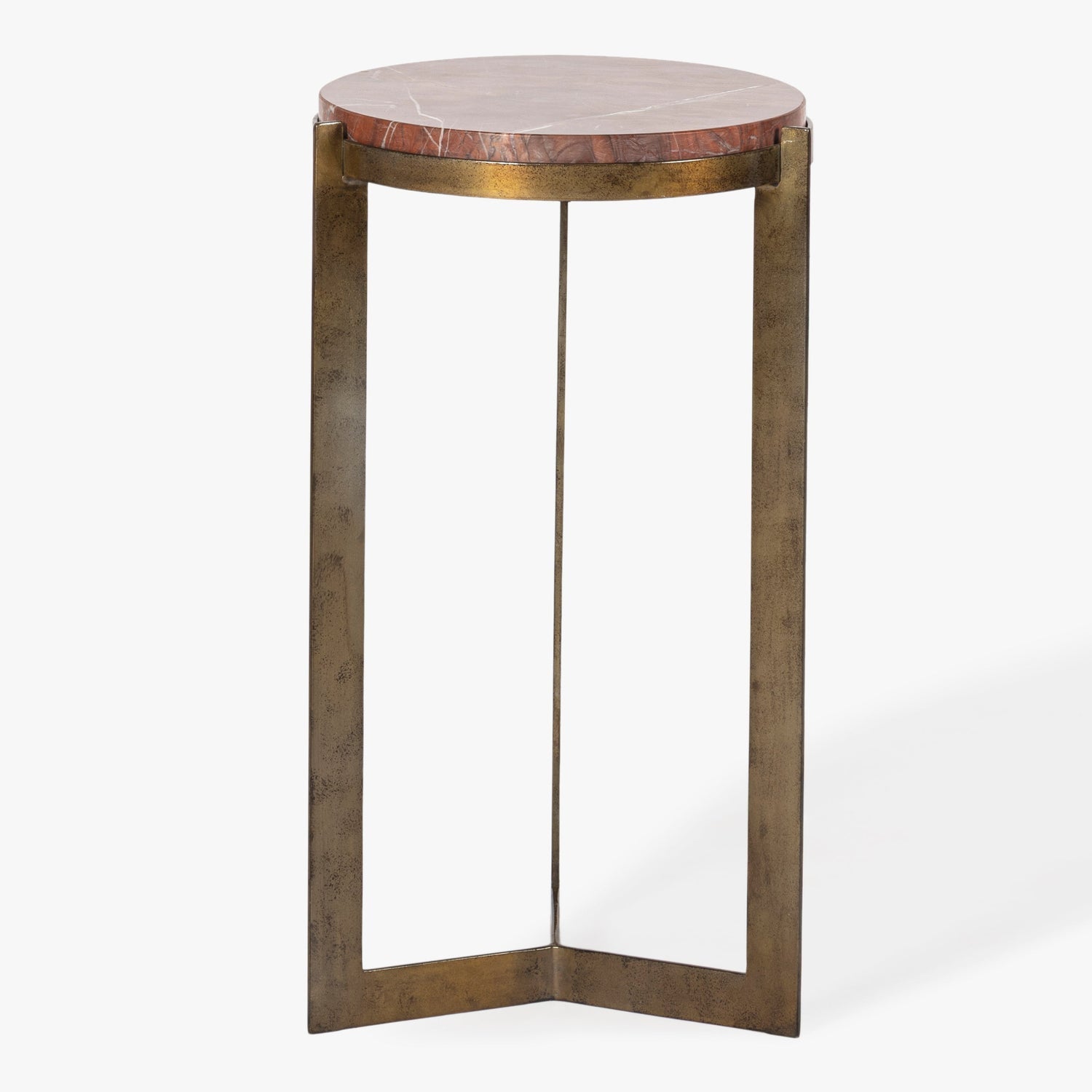 Co. House Designs Bowden Clear with Golden Stain Side Table