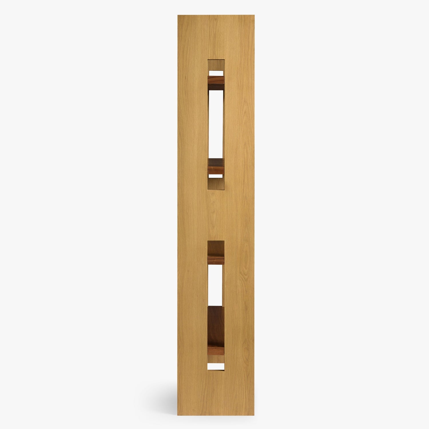Co. House Designs Leo Natural Oak and Walnut Bookcase