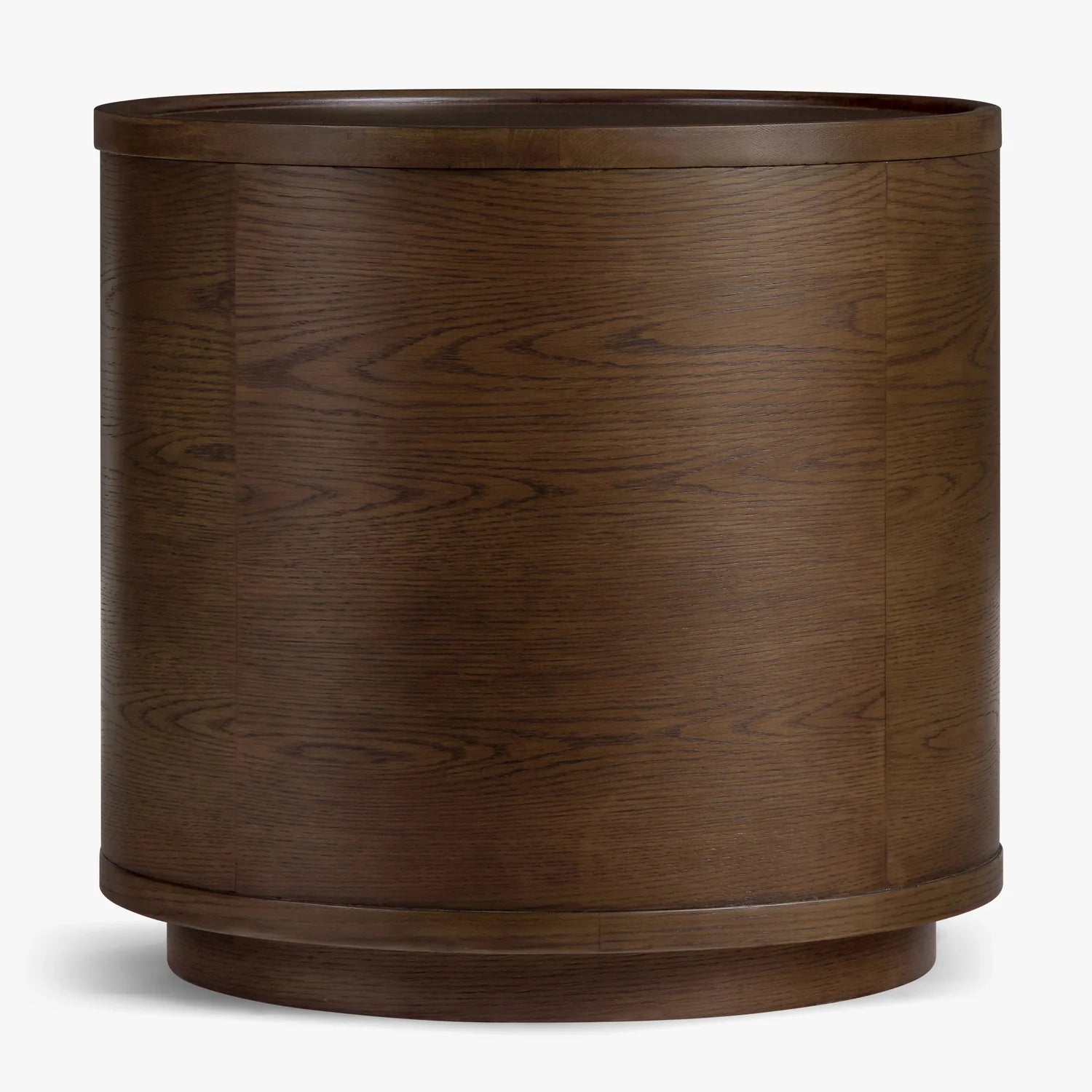 Button Atelier x Co. House Designs Newport Oak Dark Walnut End Table