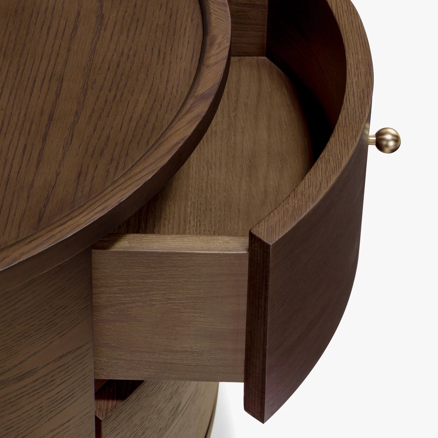 Button Atelier x Co. House Designs Newport Oak Dark Walnut End Table