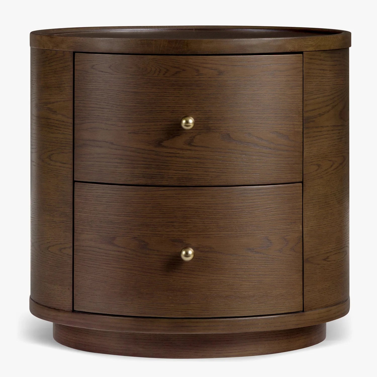 Button Atelier x Co. House Designs Newport Oak Dark Walnut End Table
