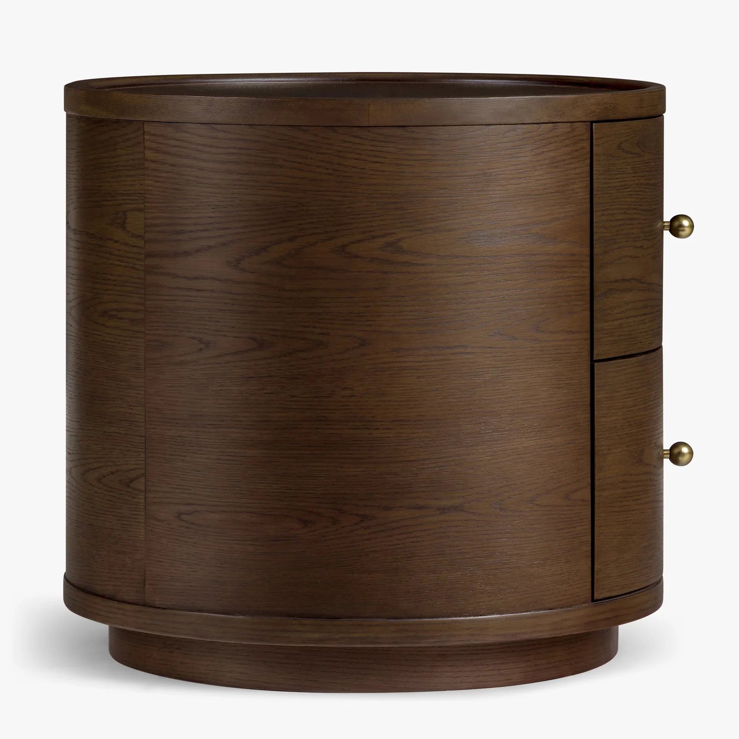 Button Atelier x Co. House Designs Newport Oak Dark Walnut End Table