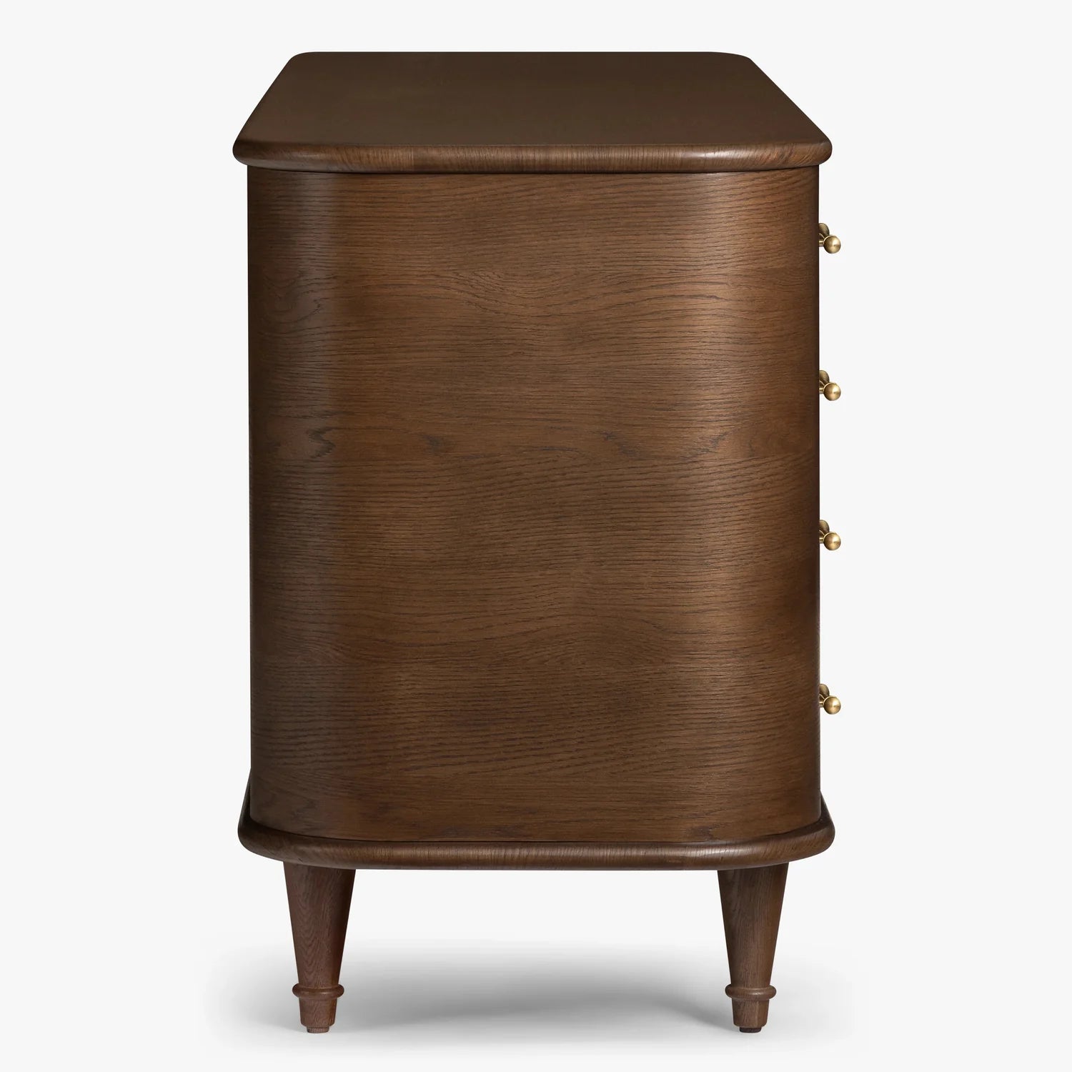Button Atelier x Co. House Designs Jonathan 6-Drawer Oak Dark Walnut Dresser
