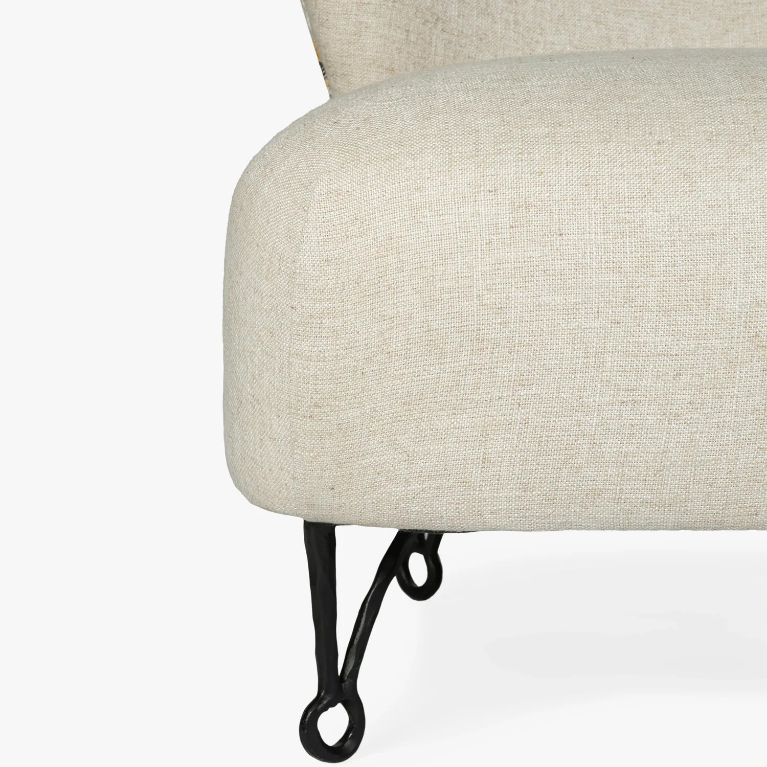 MENO HOME x Co. House Designs Cove Ivory Slipper Chair