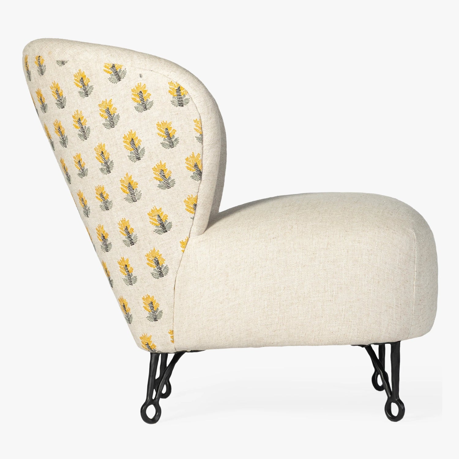 MENO HOME x Co. House Designs Cove Ivory Slipper Chair