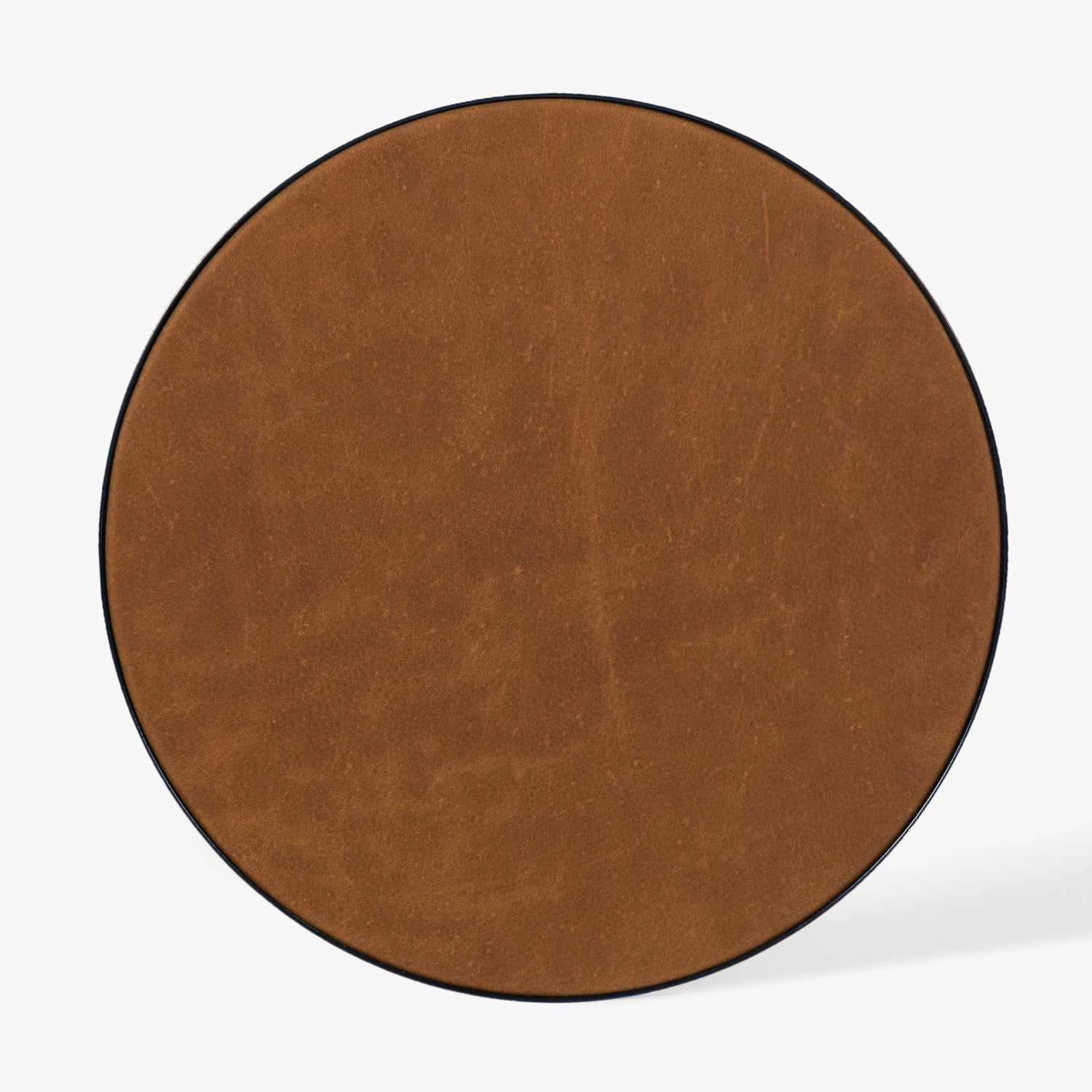 Co. House Designs Calder Leather Oxford Blue Drink Table