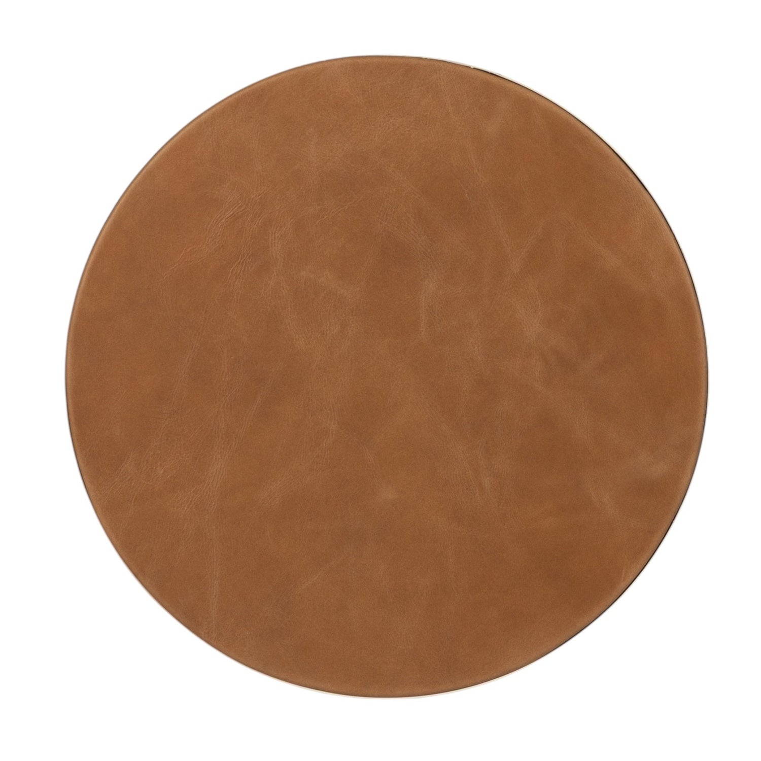 Co. House Designs Calder Leather Ivory Side Table