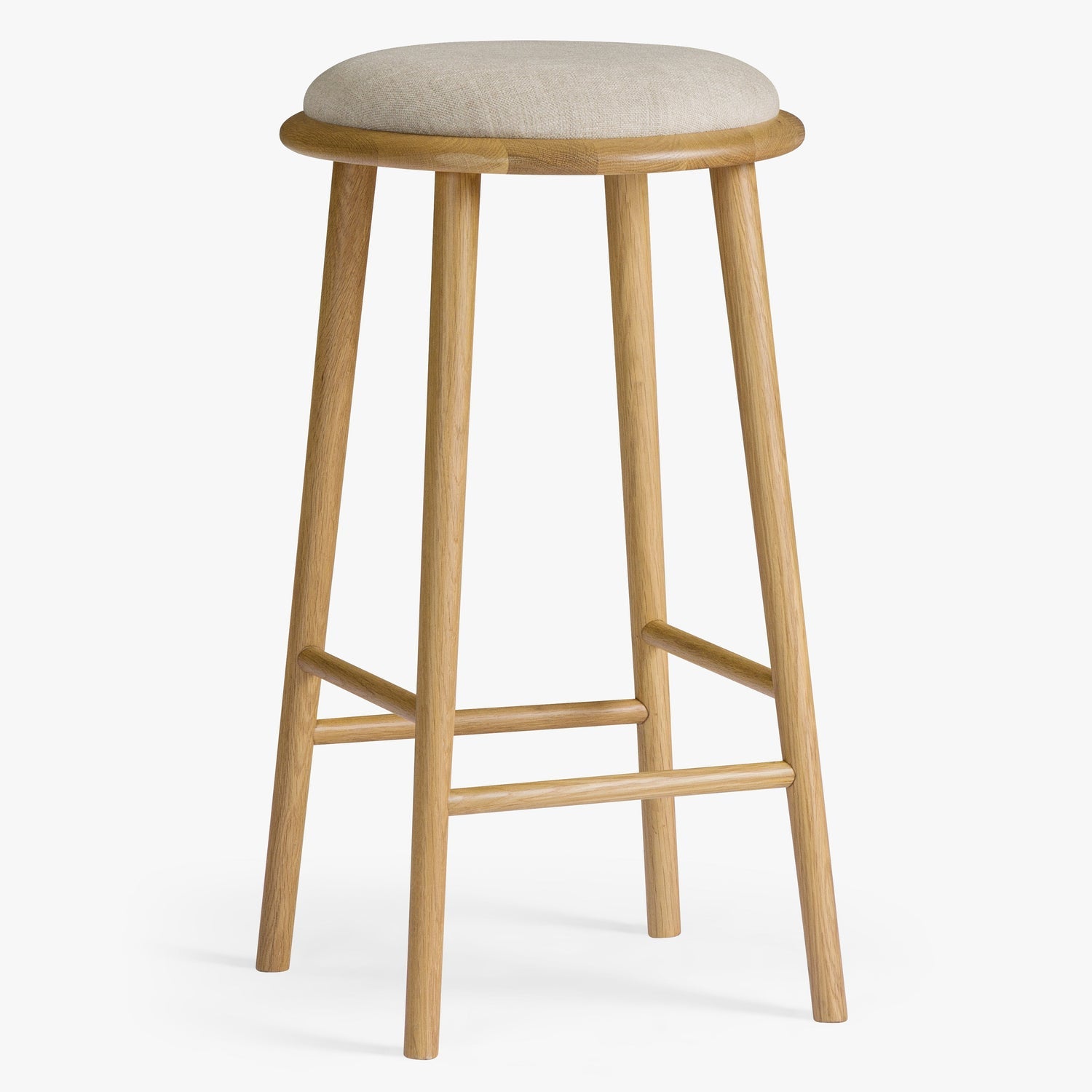 Co. House Designs Payton Oak Counter Stool