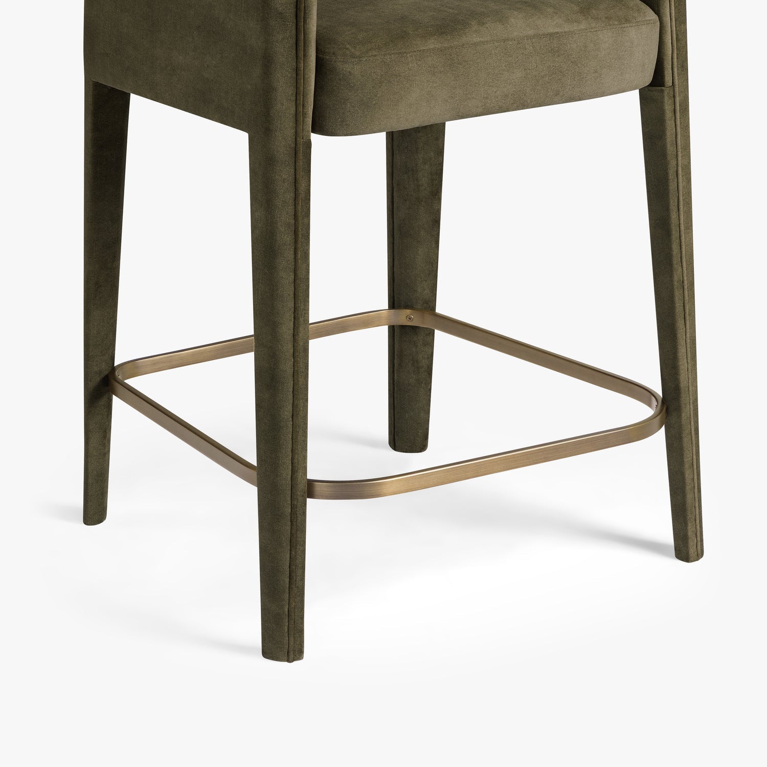 Co. House Designs Nico Macau Moss Counter Stool
