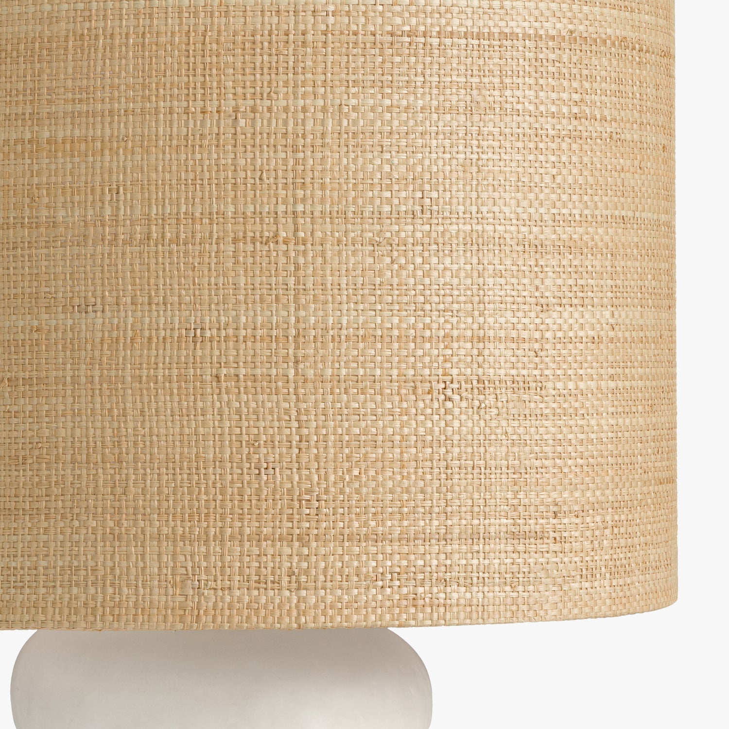 Co. House Designs Sandia Plaster White Table Lamp