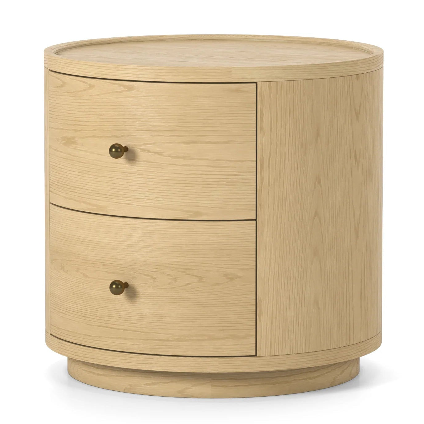 Button Atelier x Co. House Designs Newport Oak Light Oak End Table
