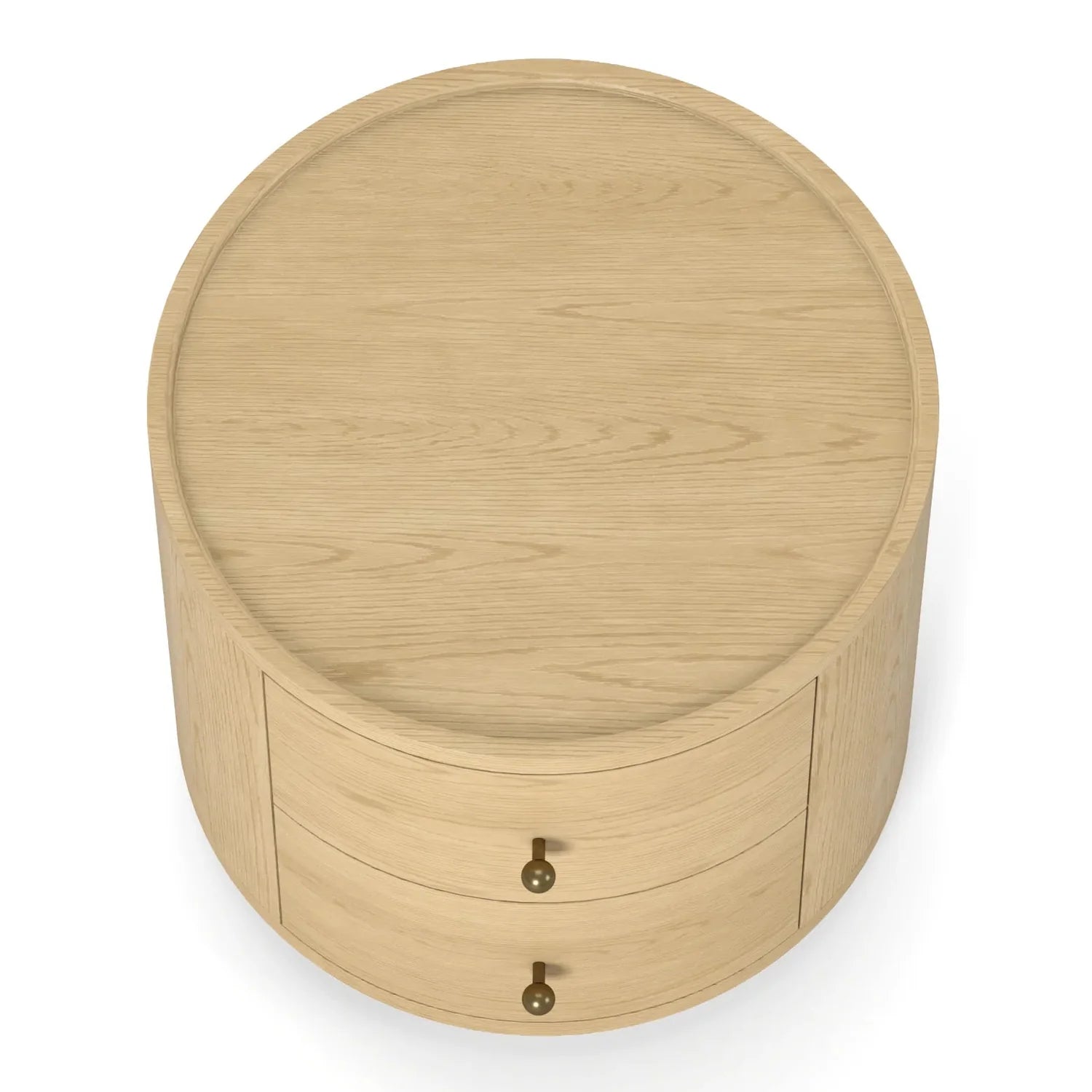 Button Atelier x Co. House Designs Newport Oak Light Oak End Table