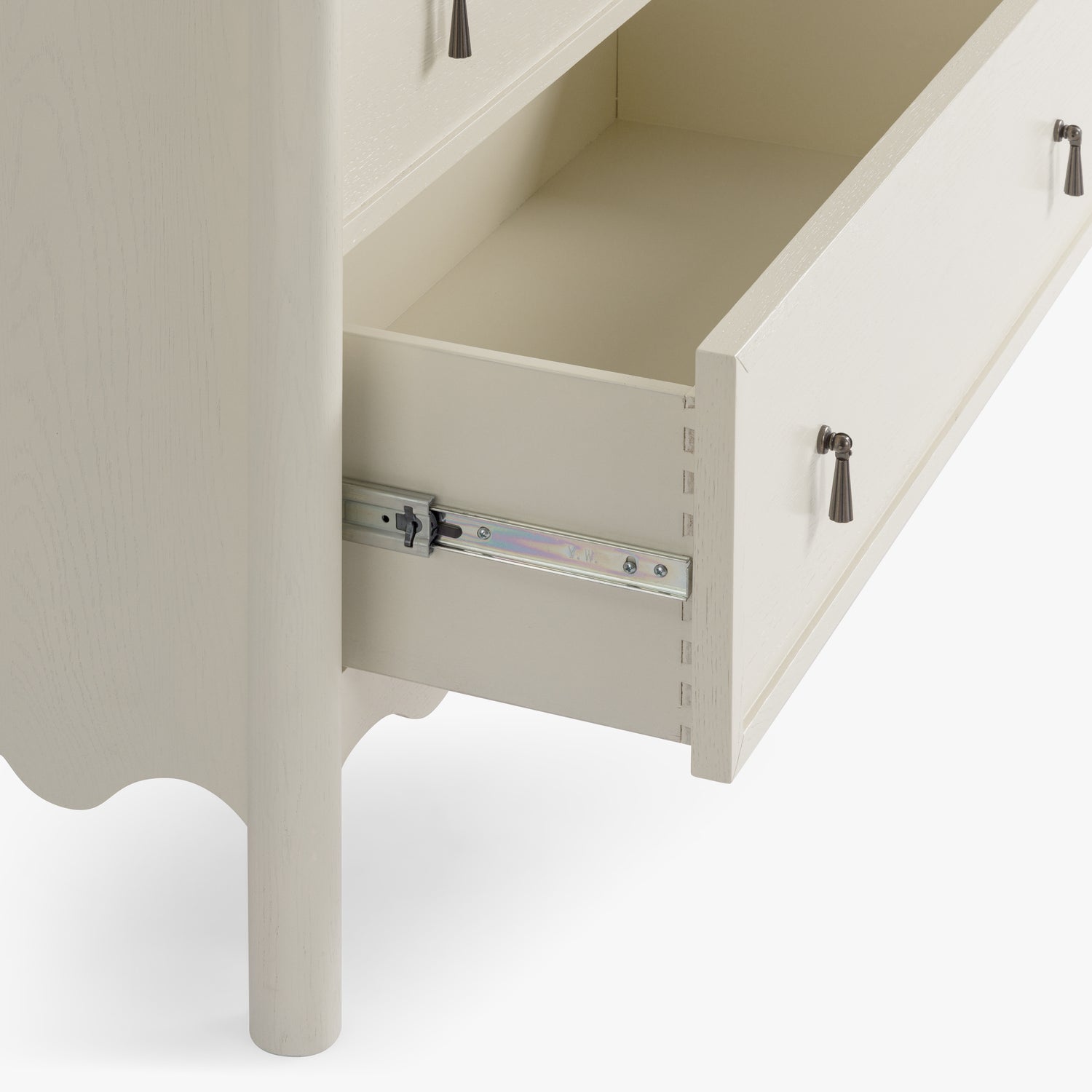 Co. House Designs Onda Cream Oak 6-Drawer Dresser