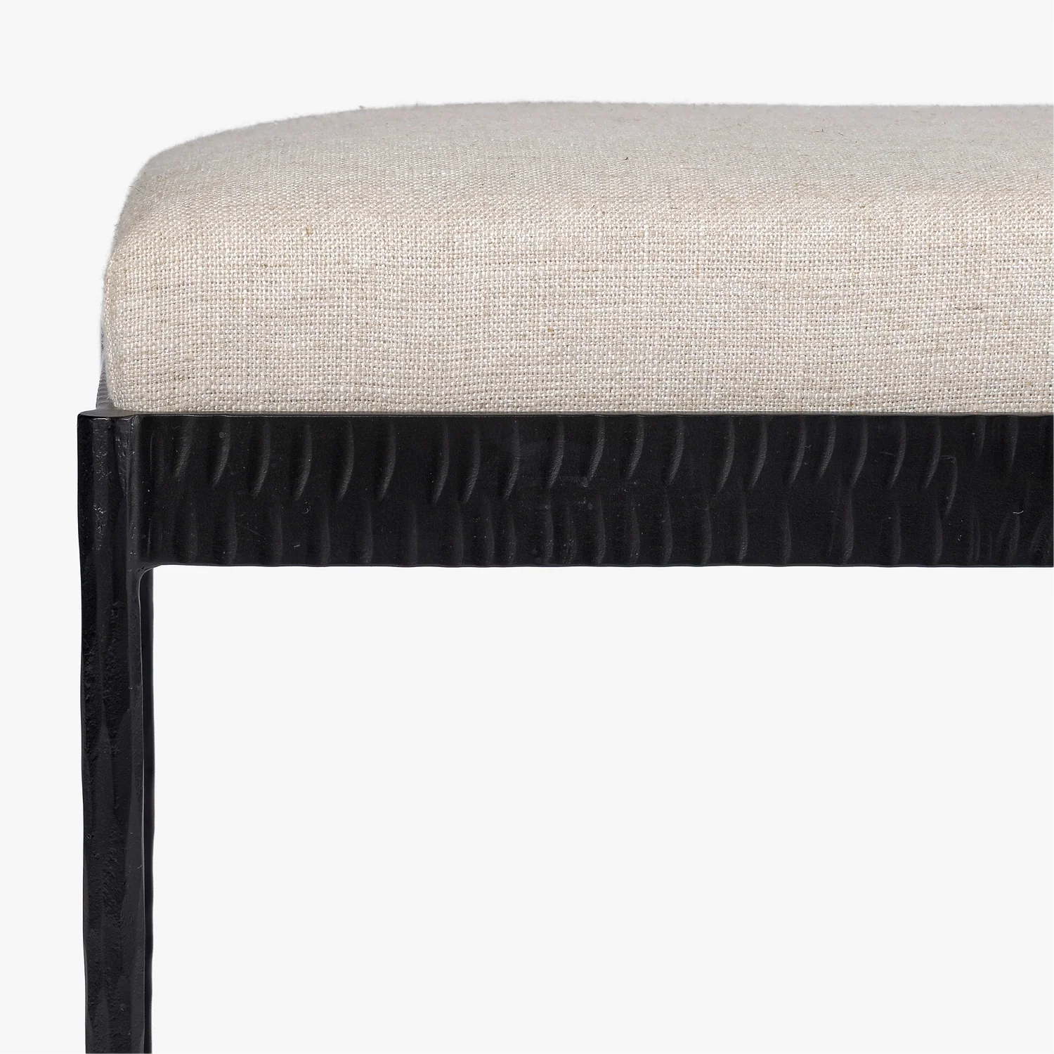MENO HOME x Co. House Designs Ferra Natural Hammered Ottoman