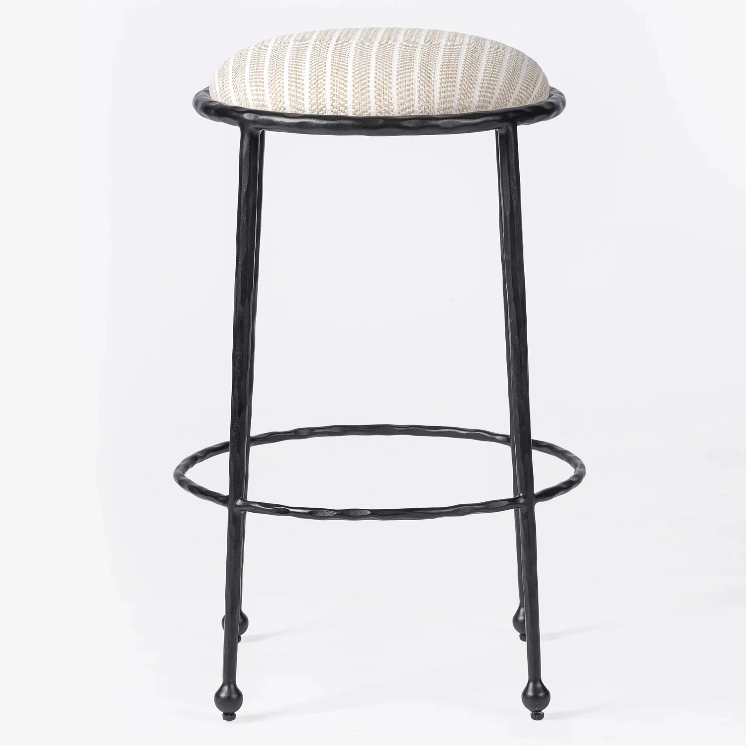 MENO HOME x Co. House Designs Rook Brie Hammered Counter Stool