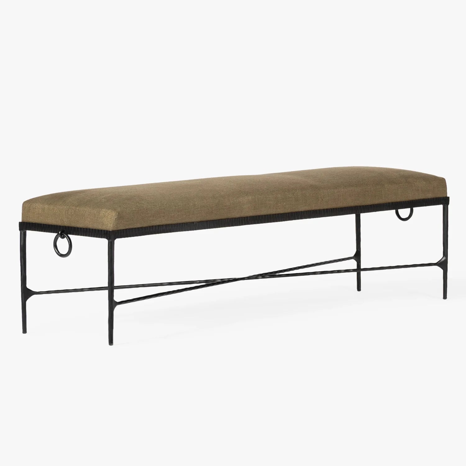 MENO HOME x Co. House Designs Loam Olive Hammered Bench
