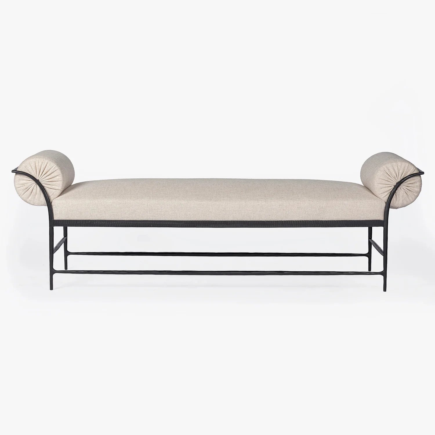 MENO HOME x Co. House Designs Vale Hammered Natural Bench