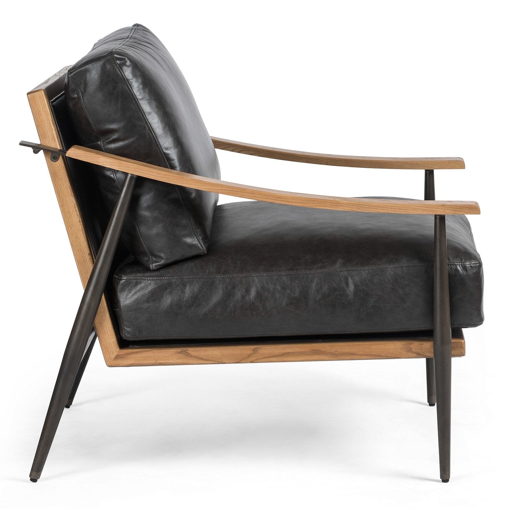 Four Hands Kennedy Sonoma Black Chair side view