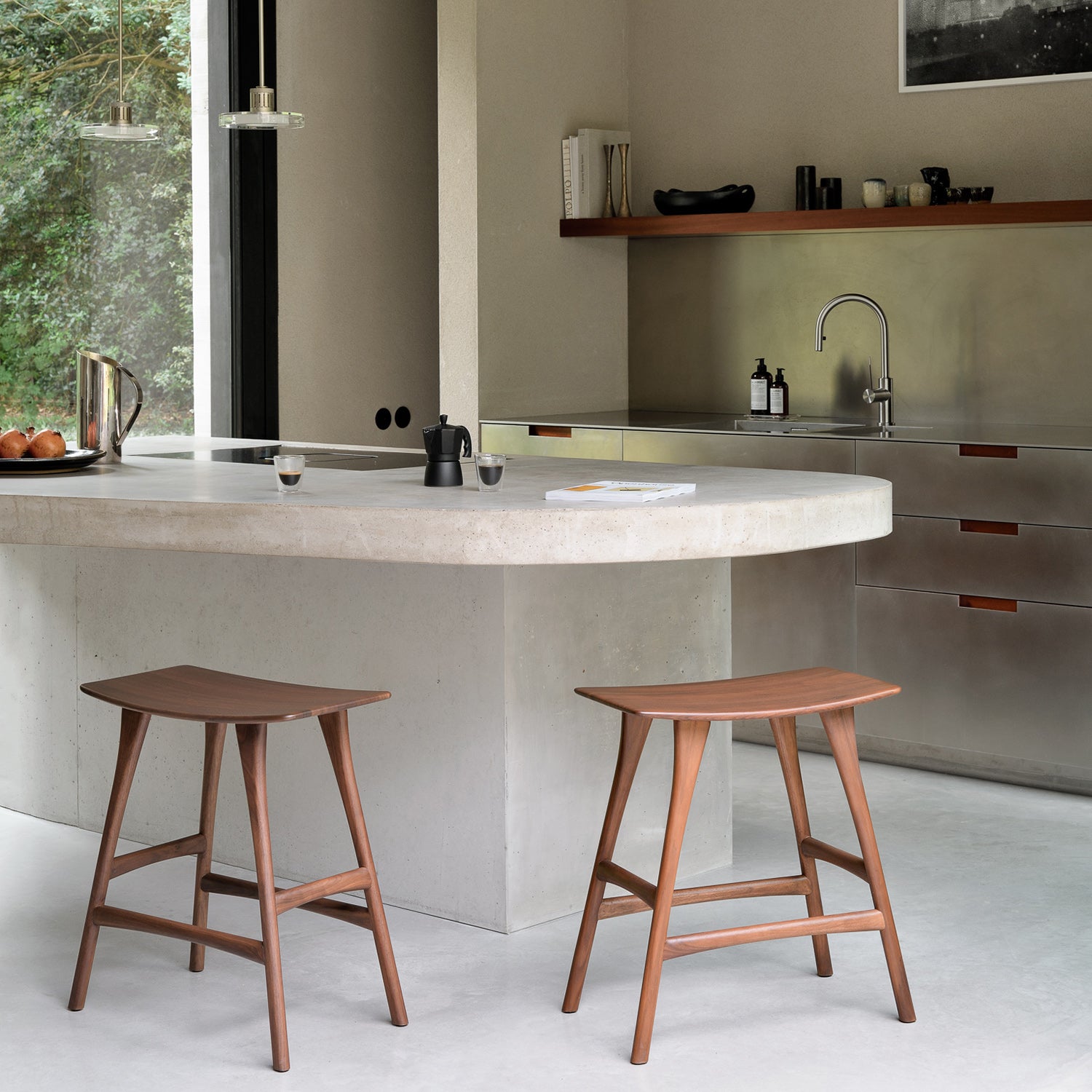 Ethnicraft Osso Counter Stool Set of 2