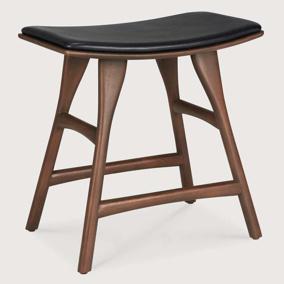 Ethnicraft Osso Leather Stool