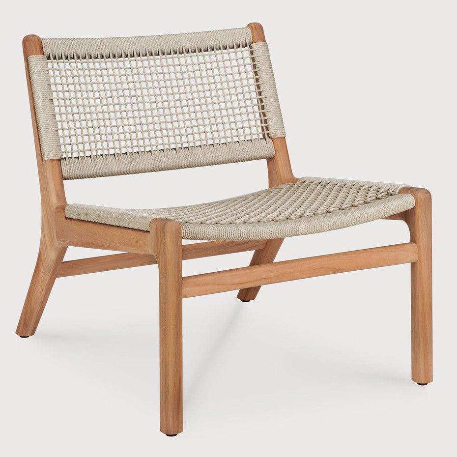 Ethnicraft Jack Woven Outdoor Lounge Chair