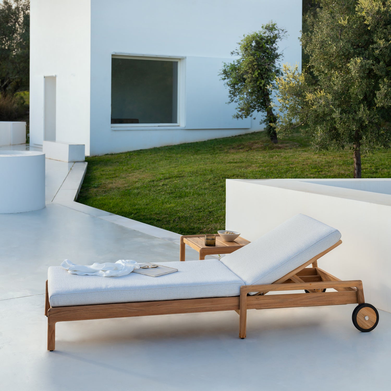 Ethnicraft Jack Outdoor Adjustable Lounger Cushion Set