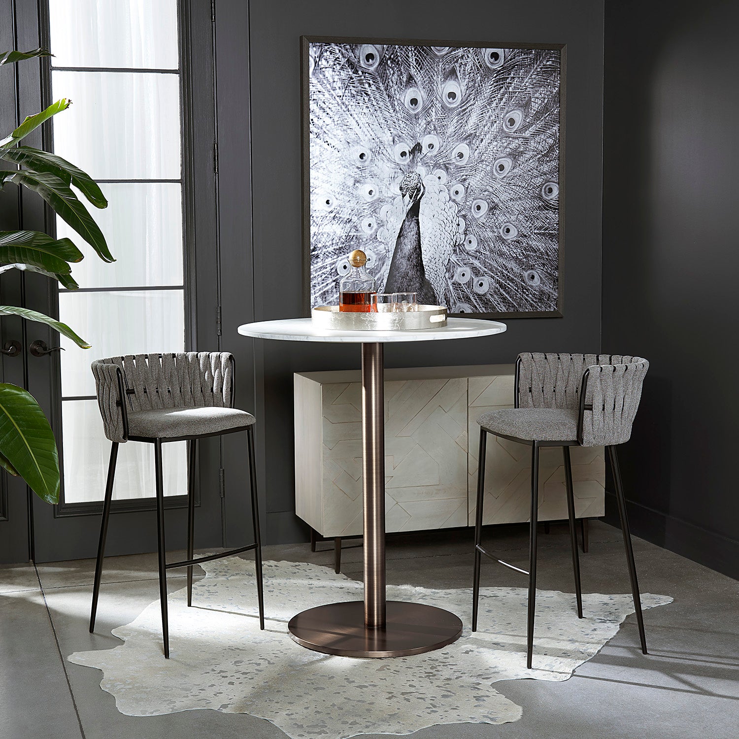 Sunpan Enco Round Bar Table