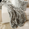 Fabulous Furs Couture Collection Mink Pleat Faux Fur Throw Blanket