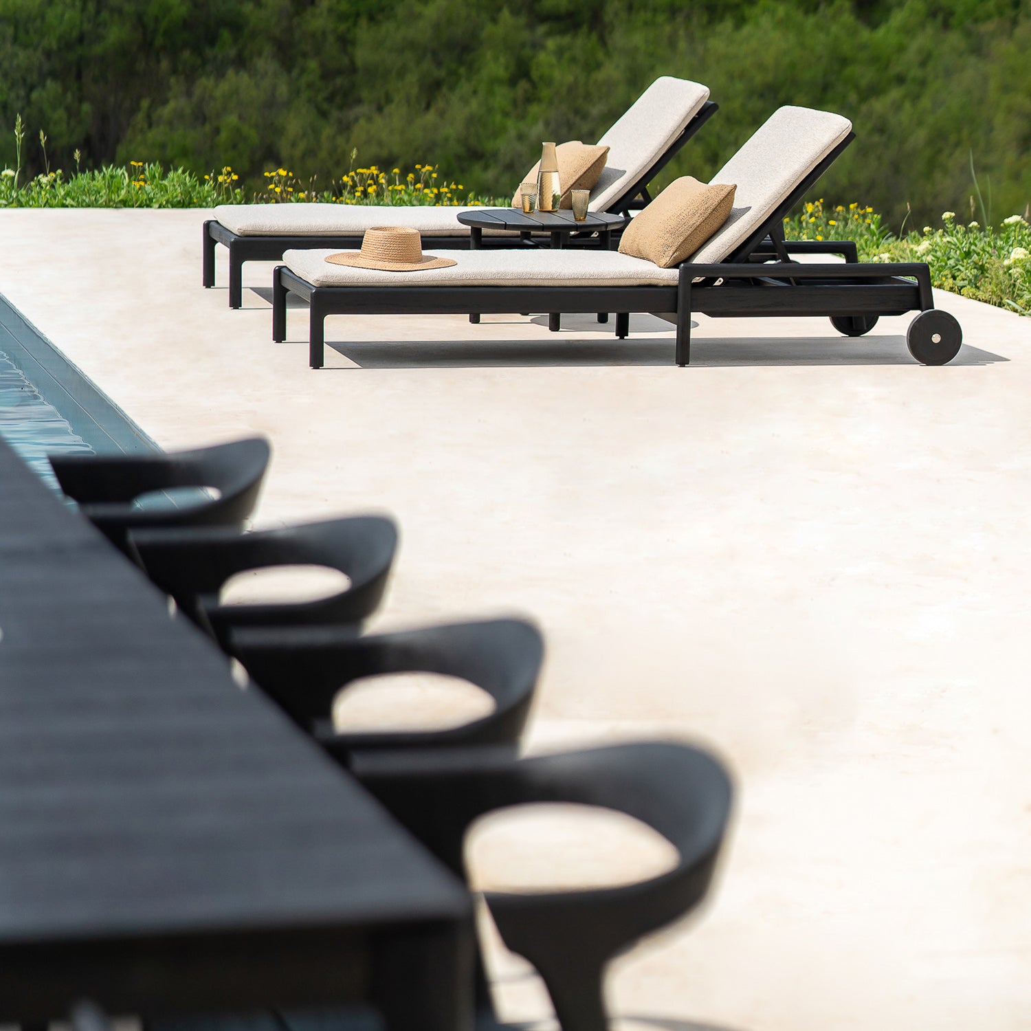 Ethnicraft Bok Outdoor Dining Chair Set of 2