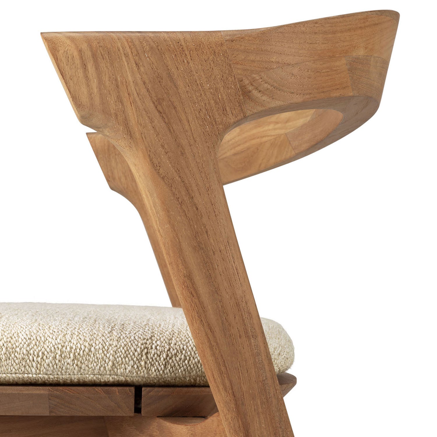 Ethnicraft Bok Outdoor Dining Chair with Cushion Set of 2