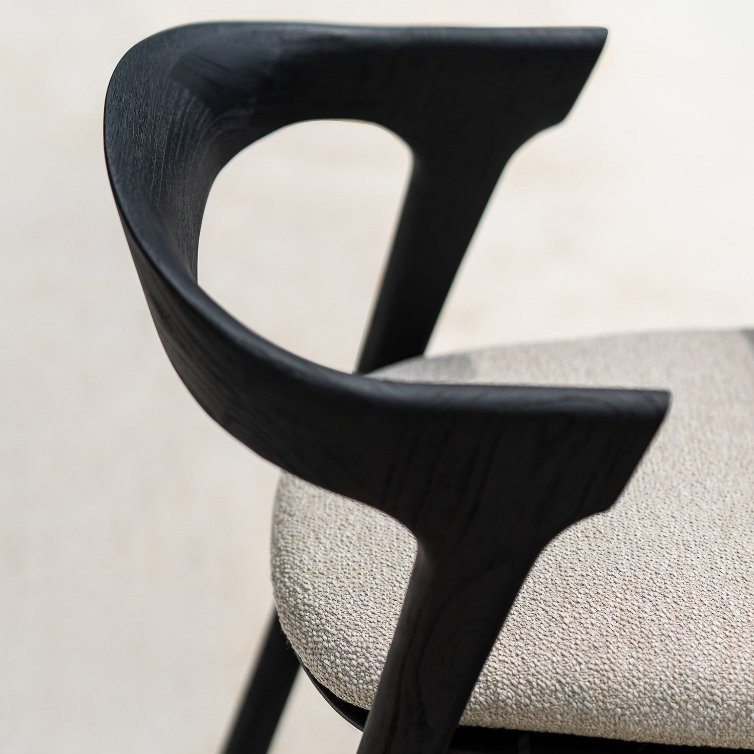 Ethnicraft Bok Outdoor Dining Chair with Cushion Set of 2