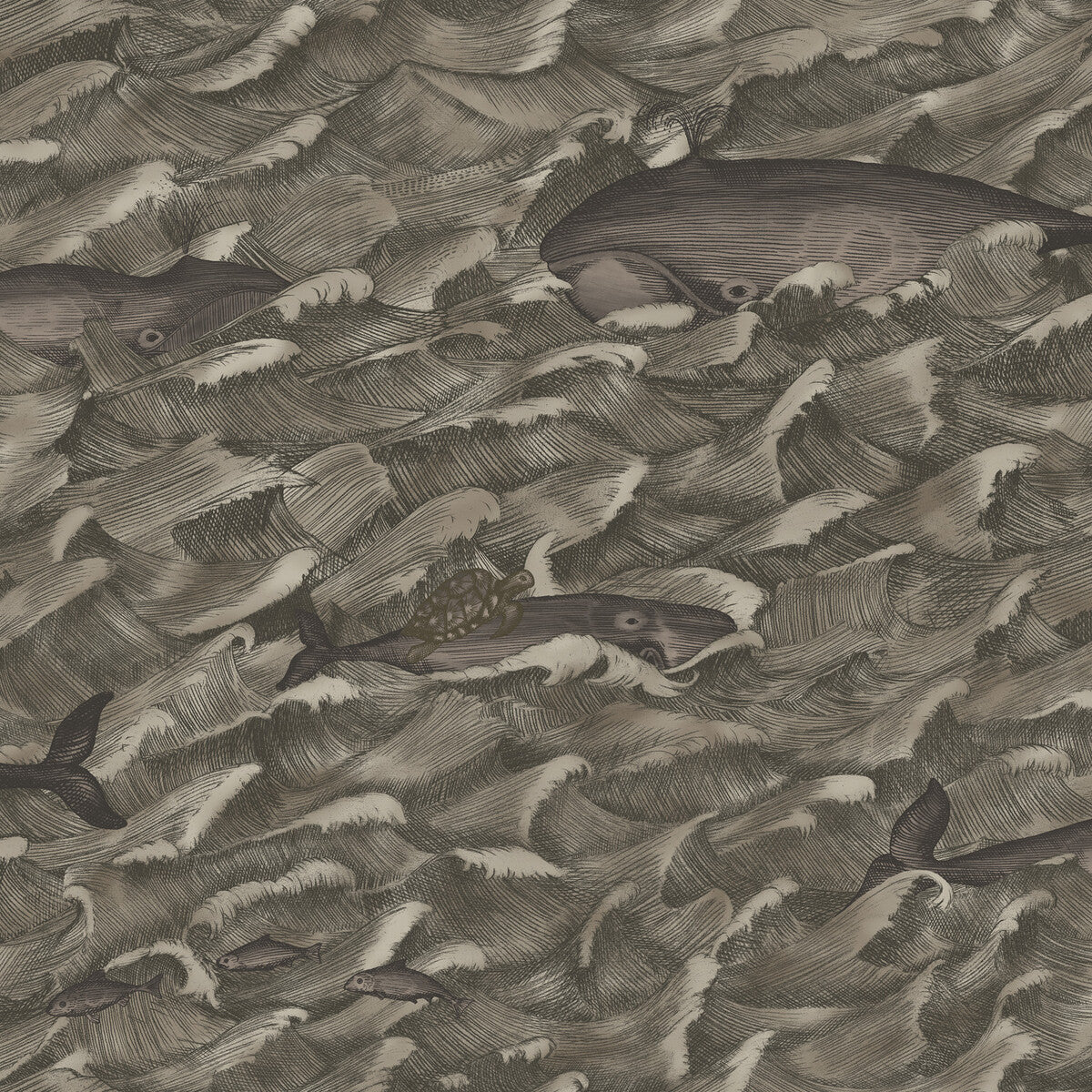 Cole & Son Melville Mt Charcoal Wallpaper