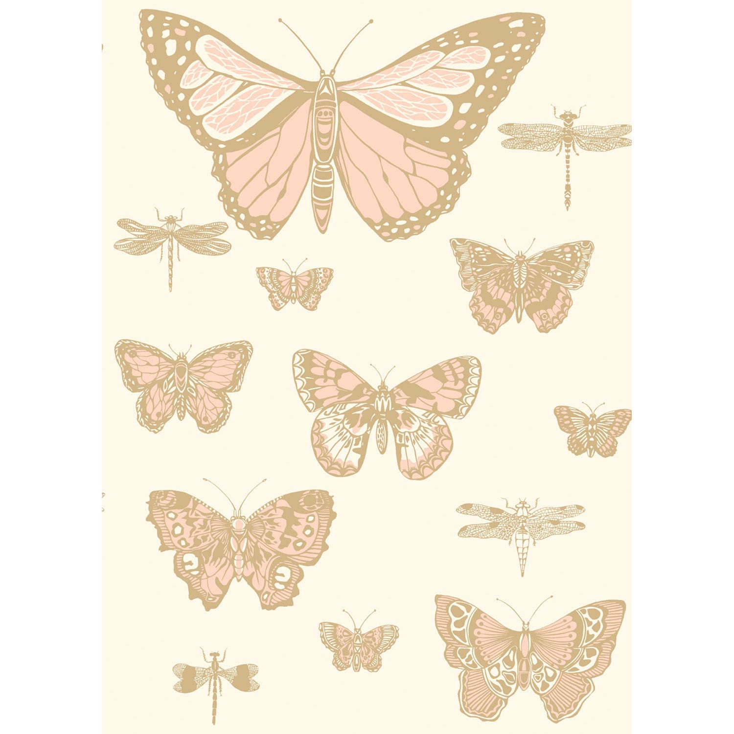Cole & Son Whimsical Butterflies & Dragonflies Wallpaper