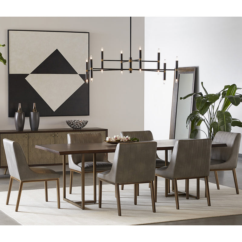 Sunpan Halden Dining Chair Set of 2 Paynes Gray