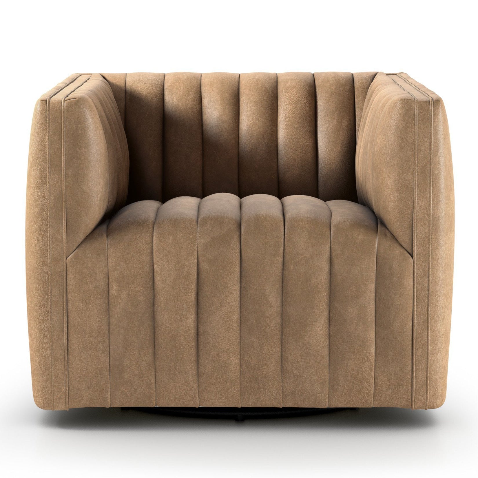 Four Hands Augustine Palermo Drift Swivel Chair front view