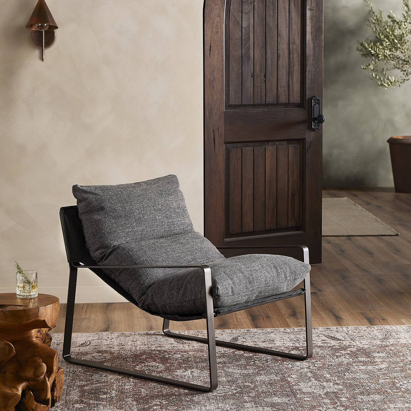 Four Hands Emmett Sling Chair Paynes Gray