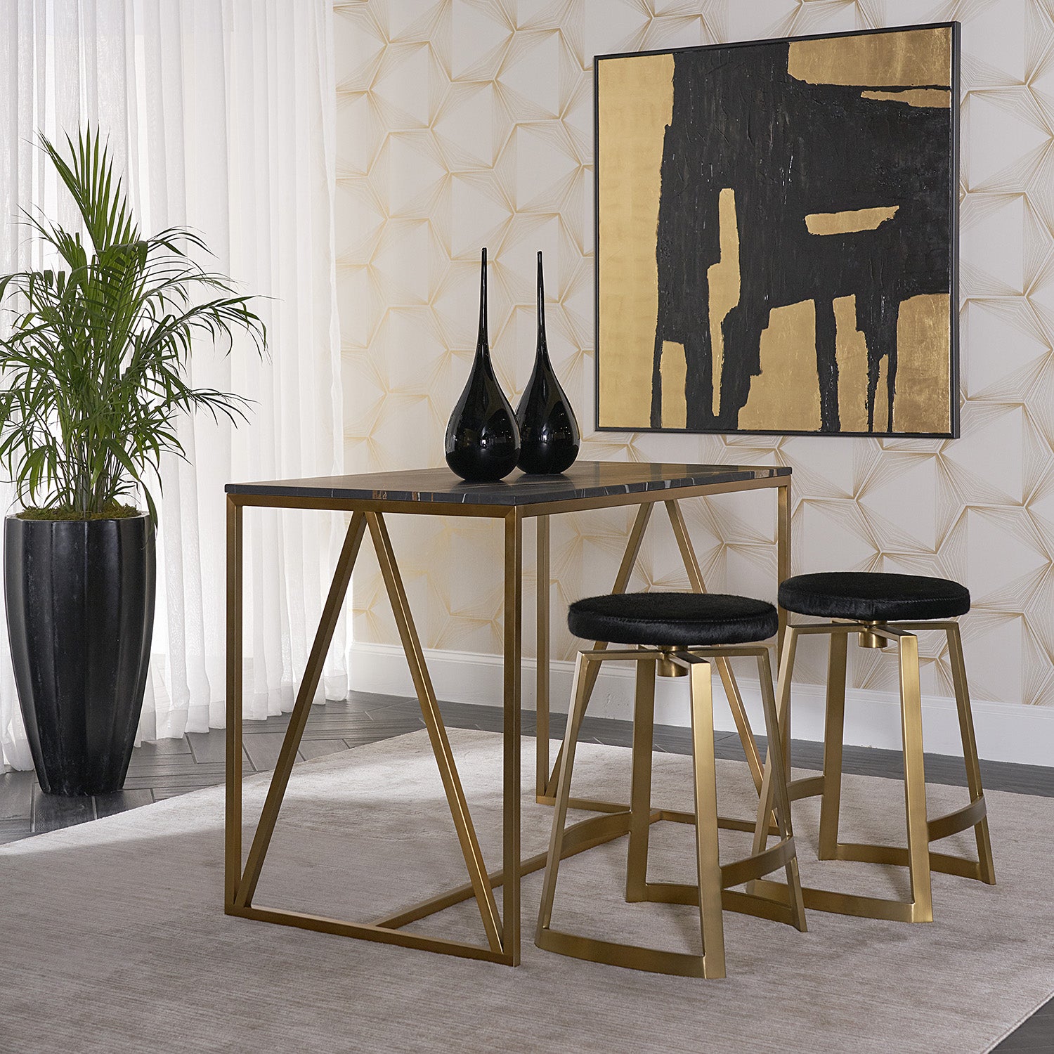 Sunpan Hendrix Swivel Counter Stool Set of 2