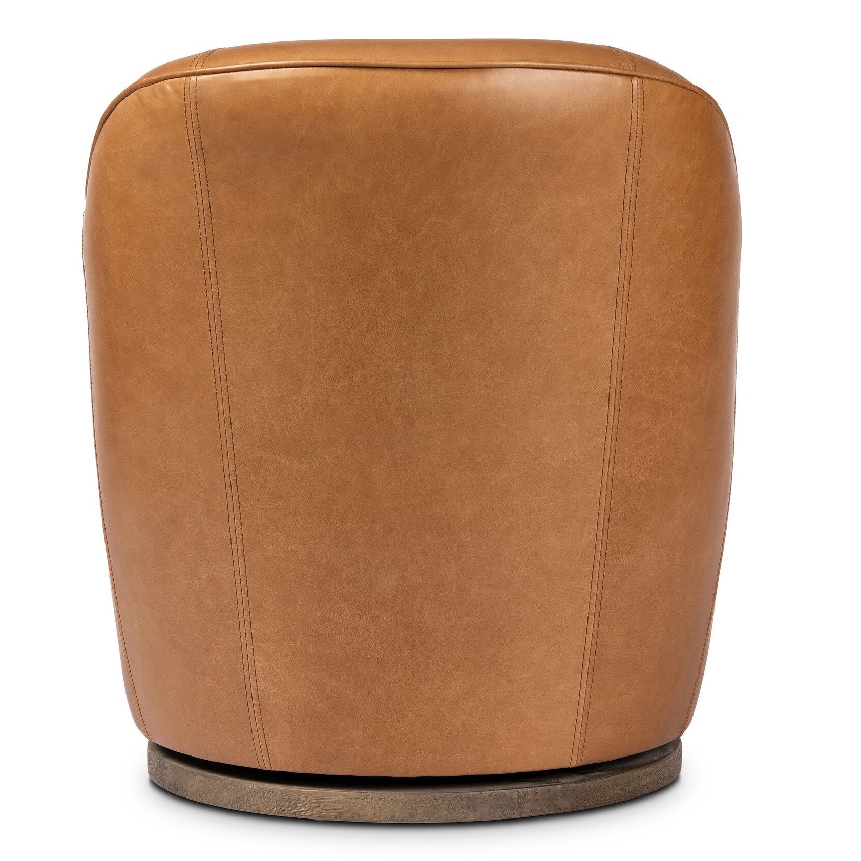 Four Hands Aurora Sonoma Butterscotch Swivel Chair - back view