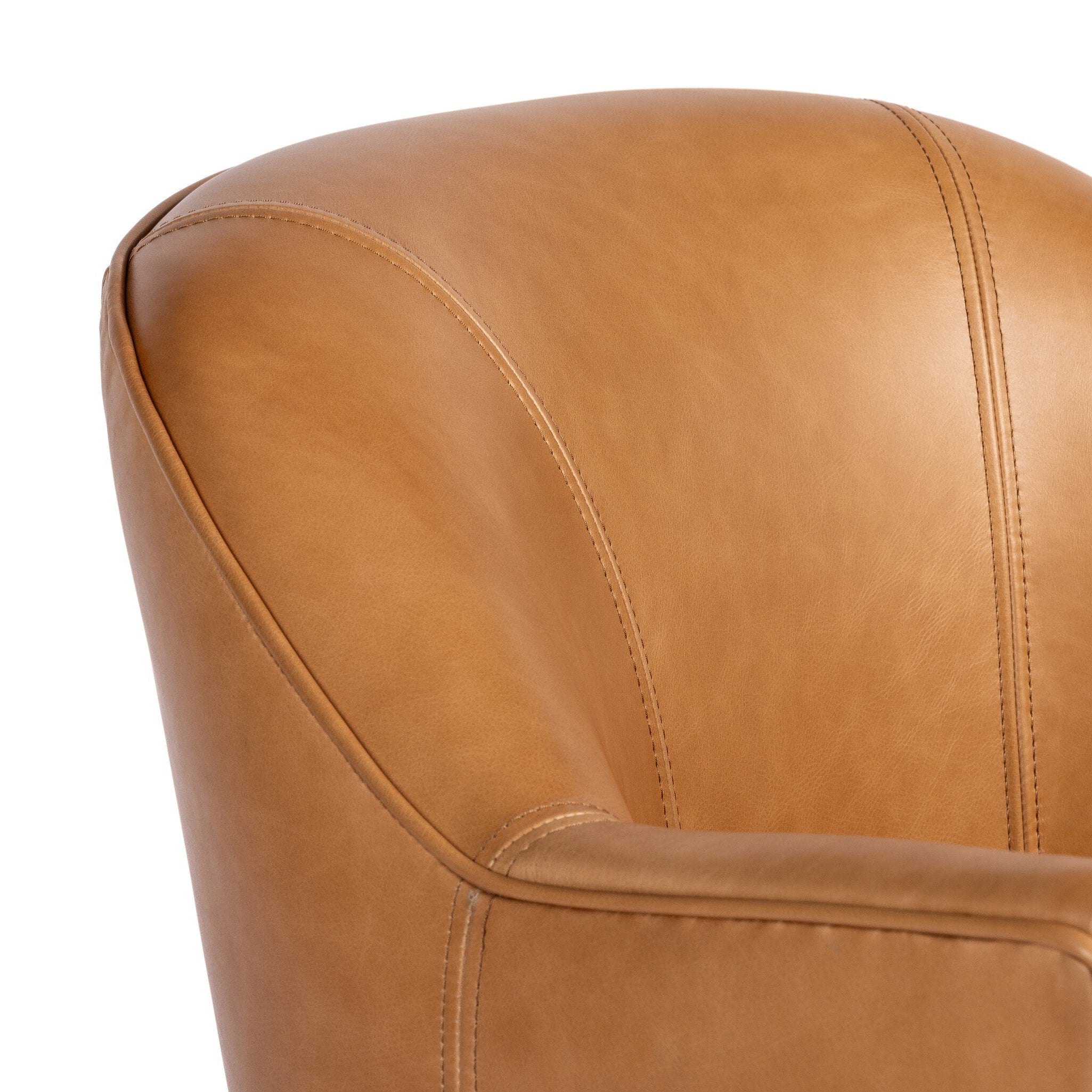 Four Hands Aurora Sonoma Butterscotch Swivel Chair - detail 1