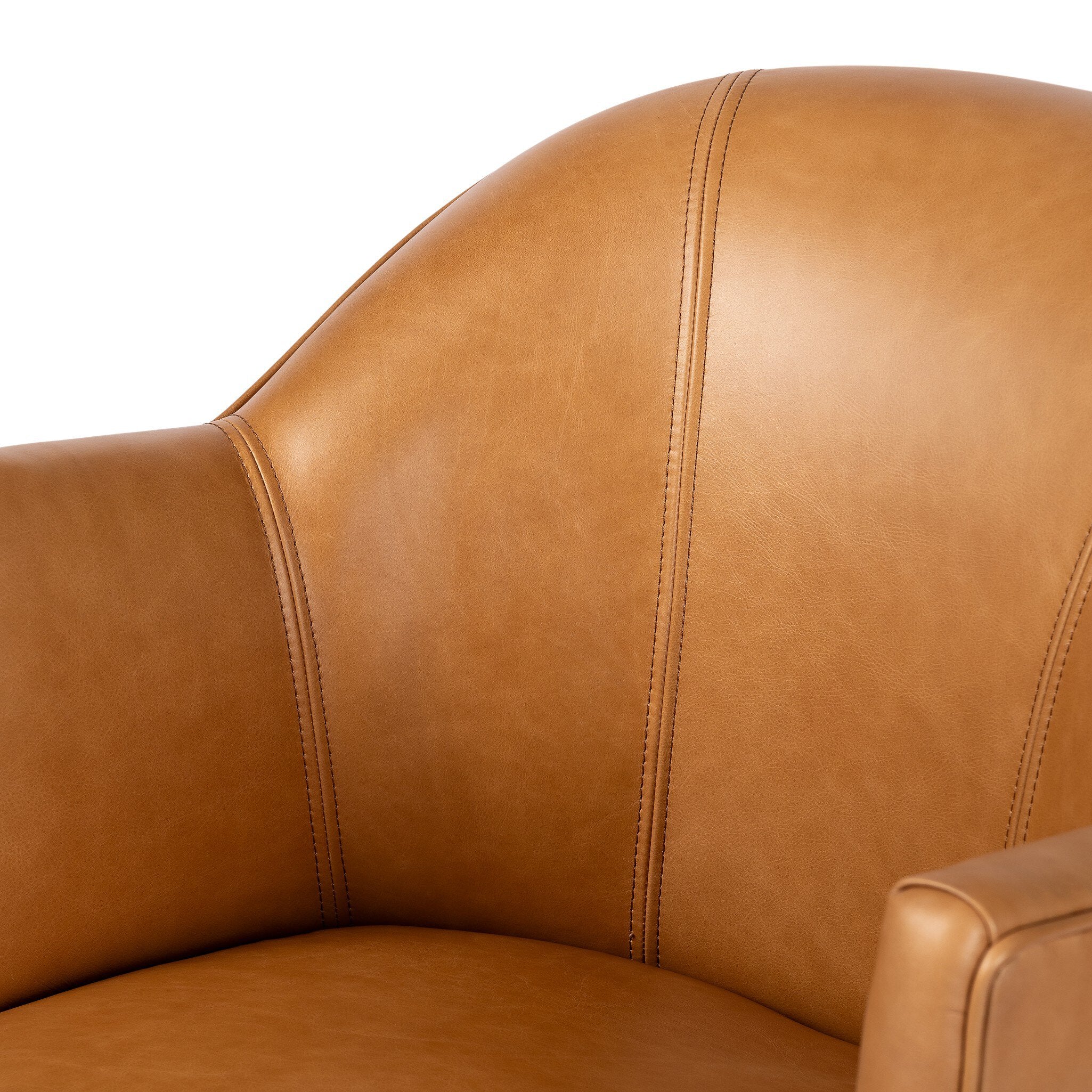 Four Hands Aurora Sonoma Butterscotch Swivel Chair - detail 4