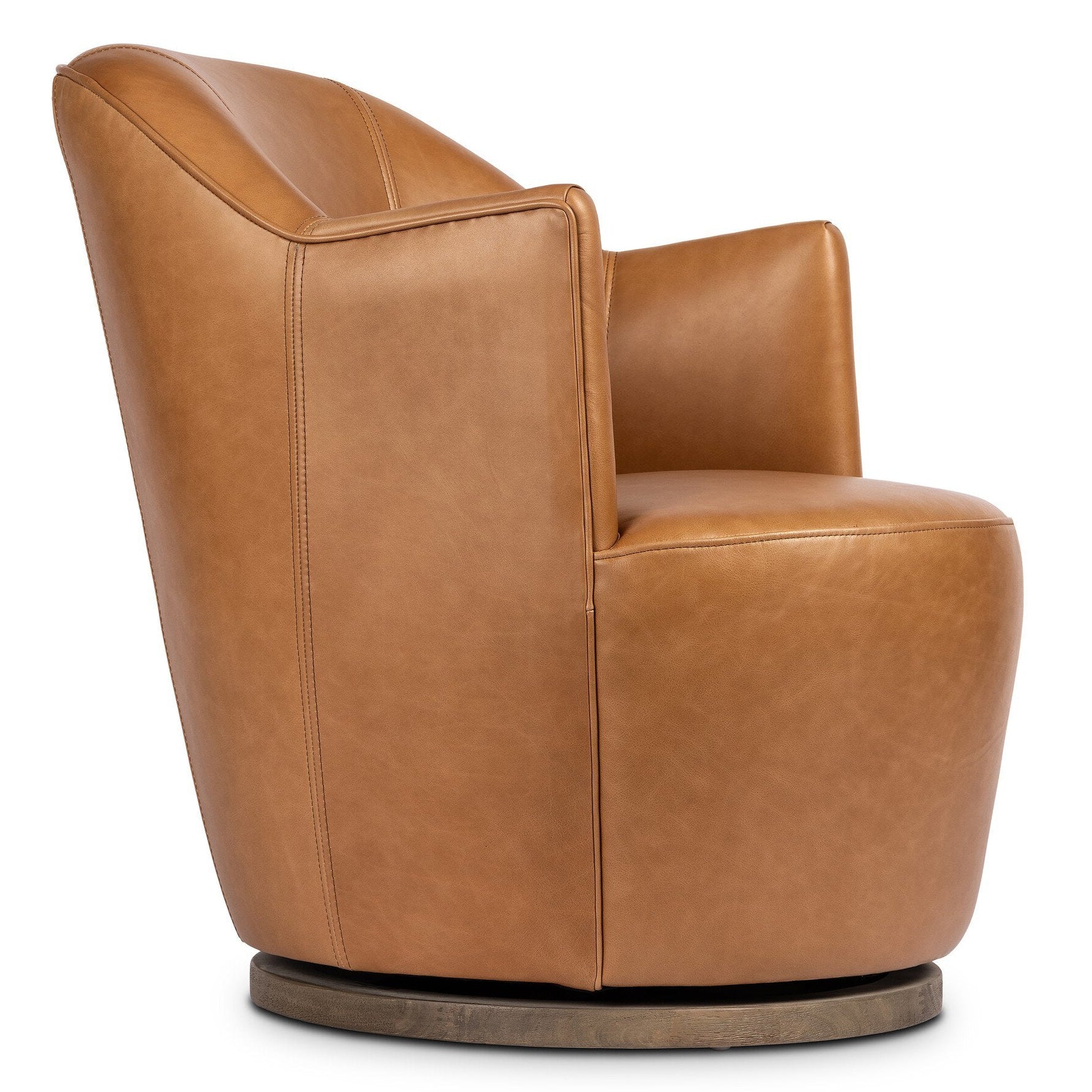 Four Hands Aurora Sonoma Butterscotch Swivel Chair - detail 5
