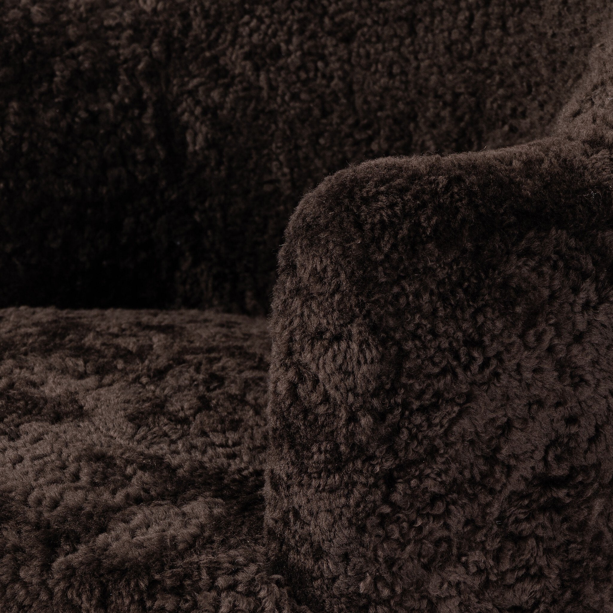 Four Hands Aurora Cocoa Shearling Swivel Chair - detail 3