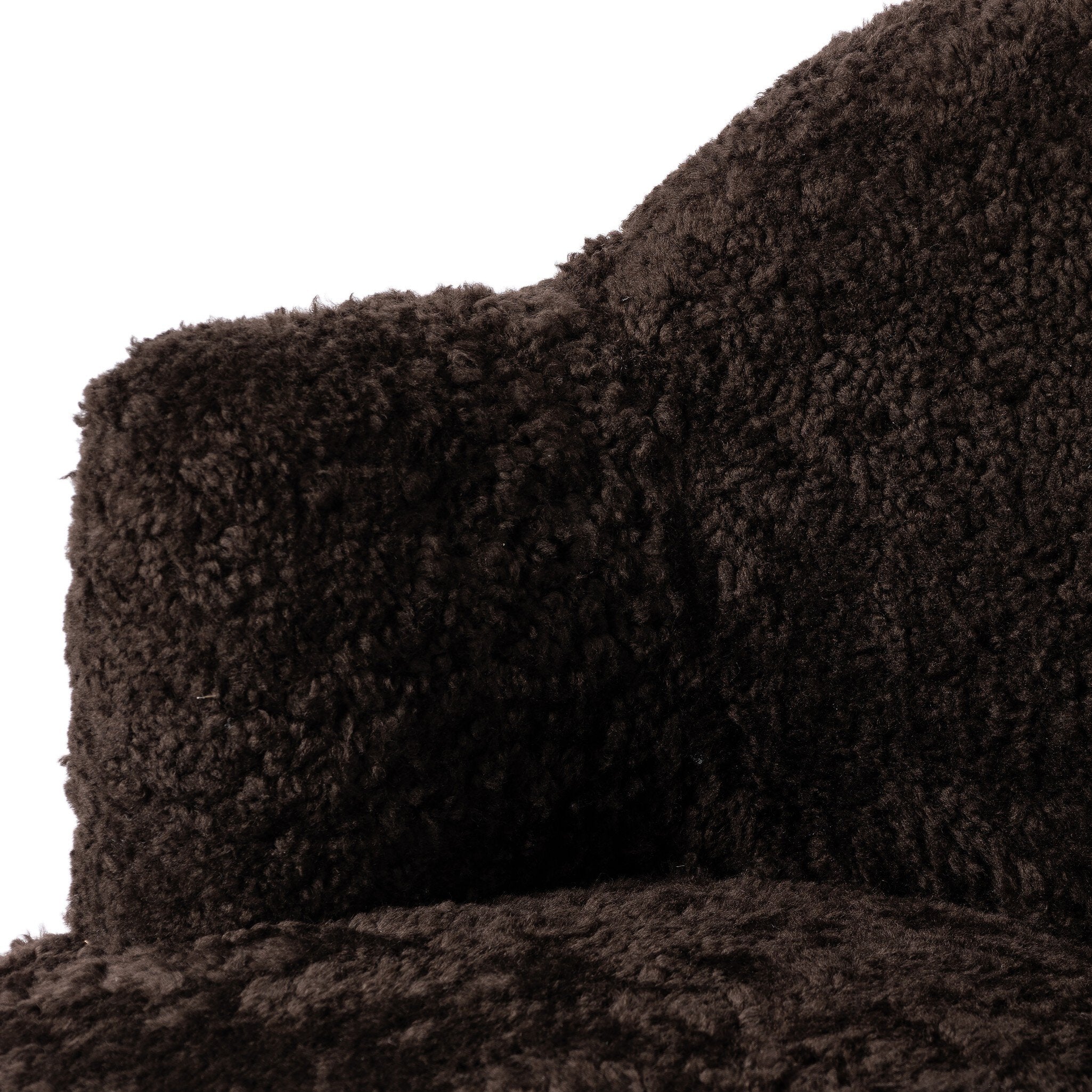 Four Hands Aurora Cocoa Shearling Swivel Chair - detail 6