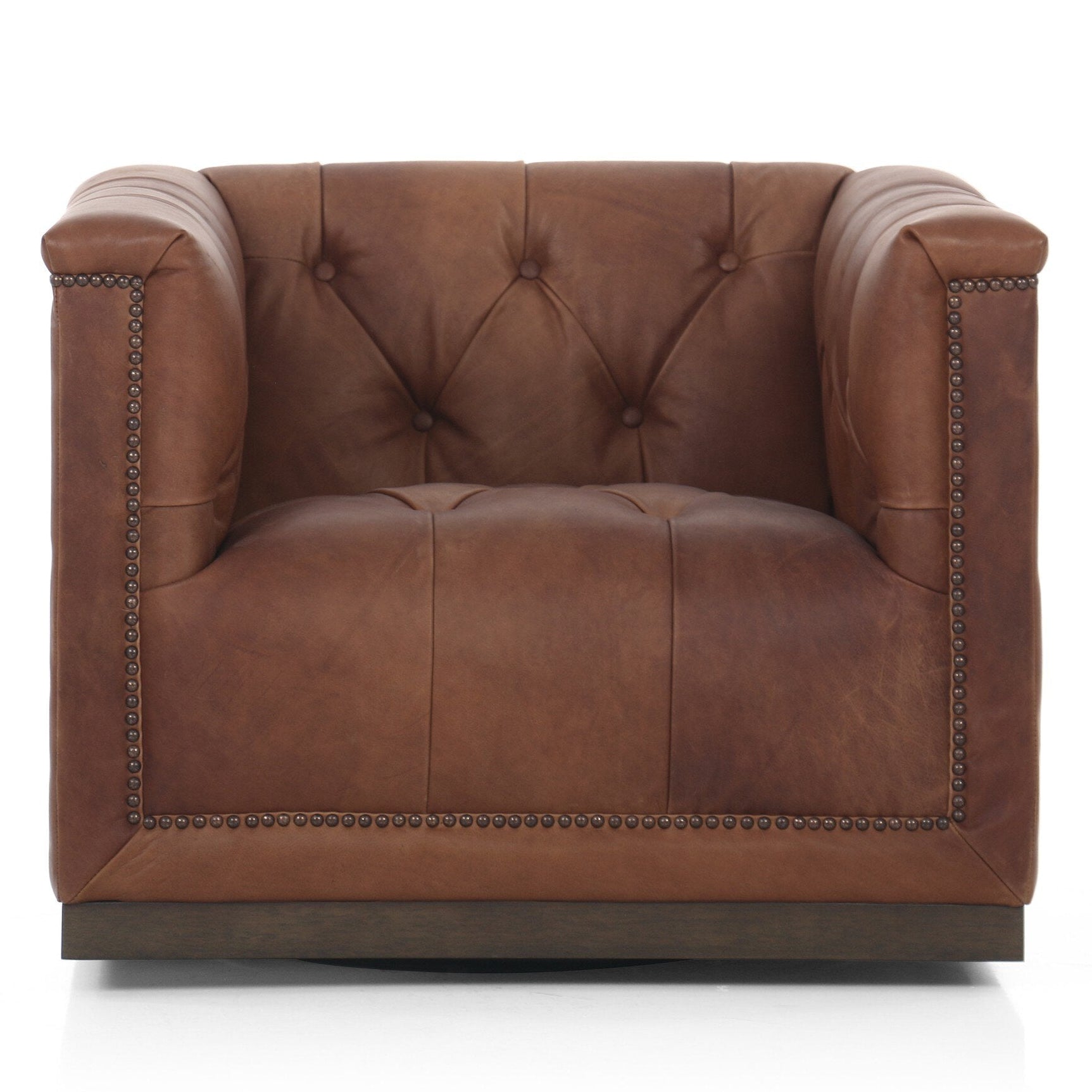 Four Hands Maxx Heirloom Sienna Swivel Chair - front view