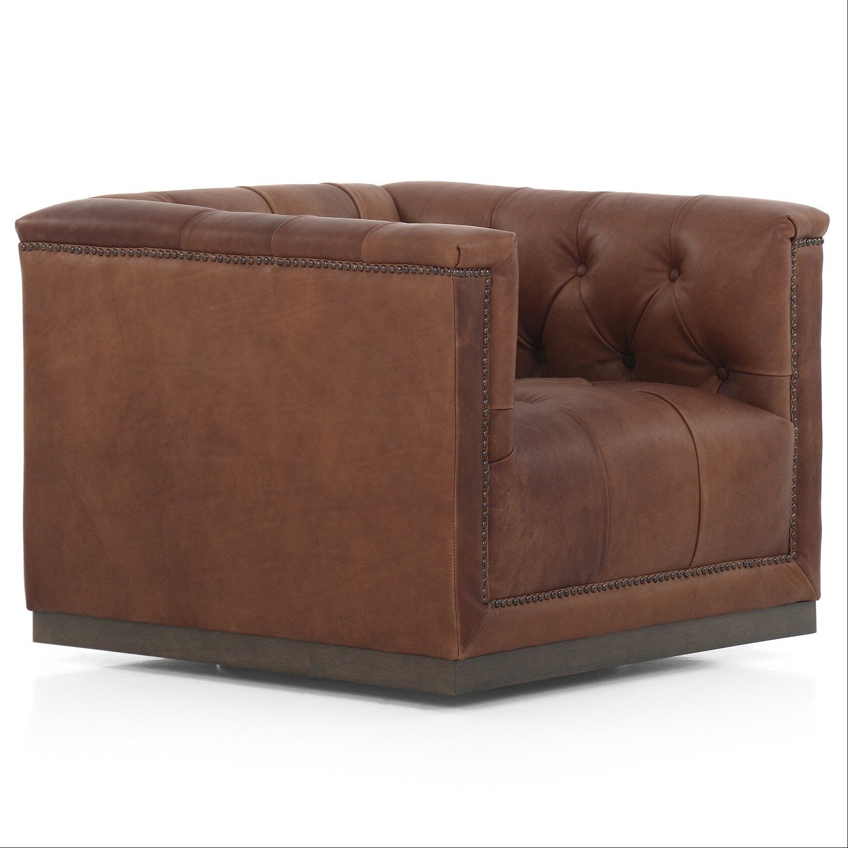 Four Hands Maxx Heirloom Sienna Swivel Chair - styled view (view 2)