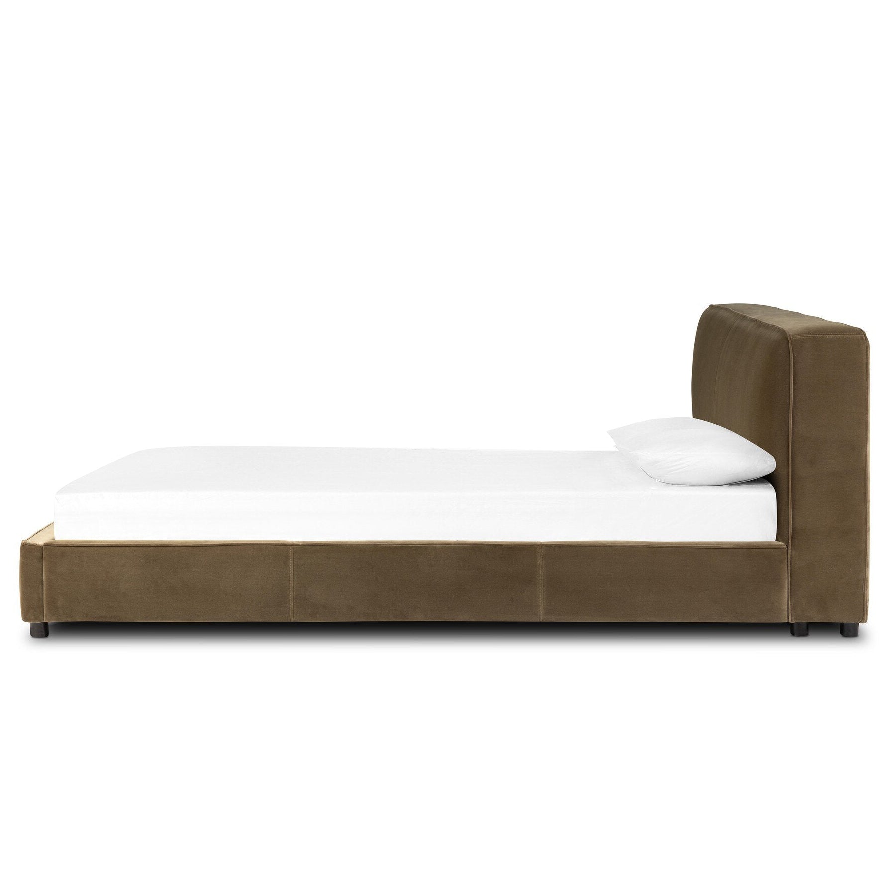 Four Hands Aidan Surrey Olive Bed - side view