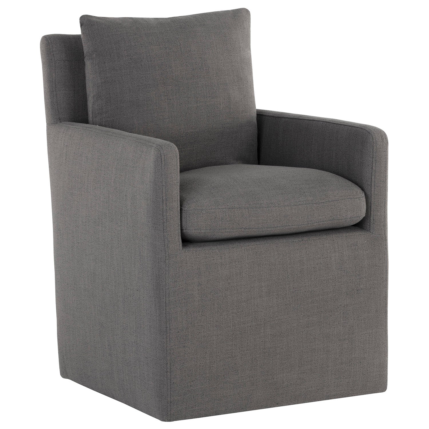 Sunpan Glenrose Wheeled Dining Armchair Set of 2