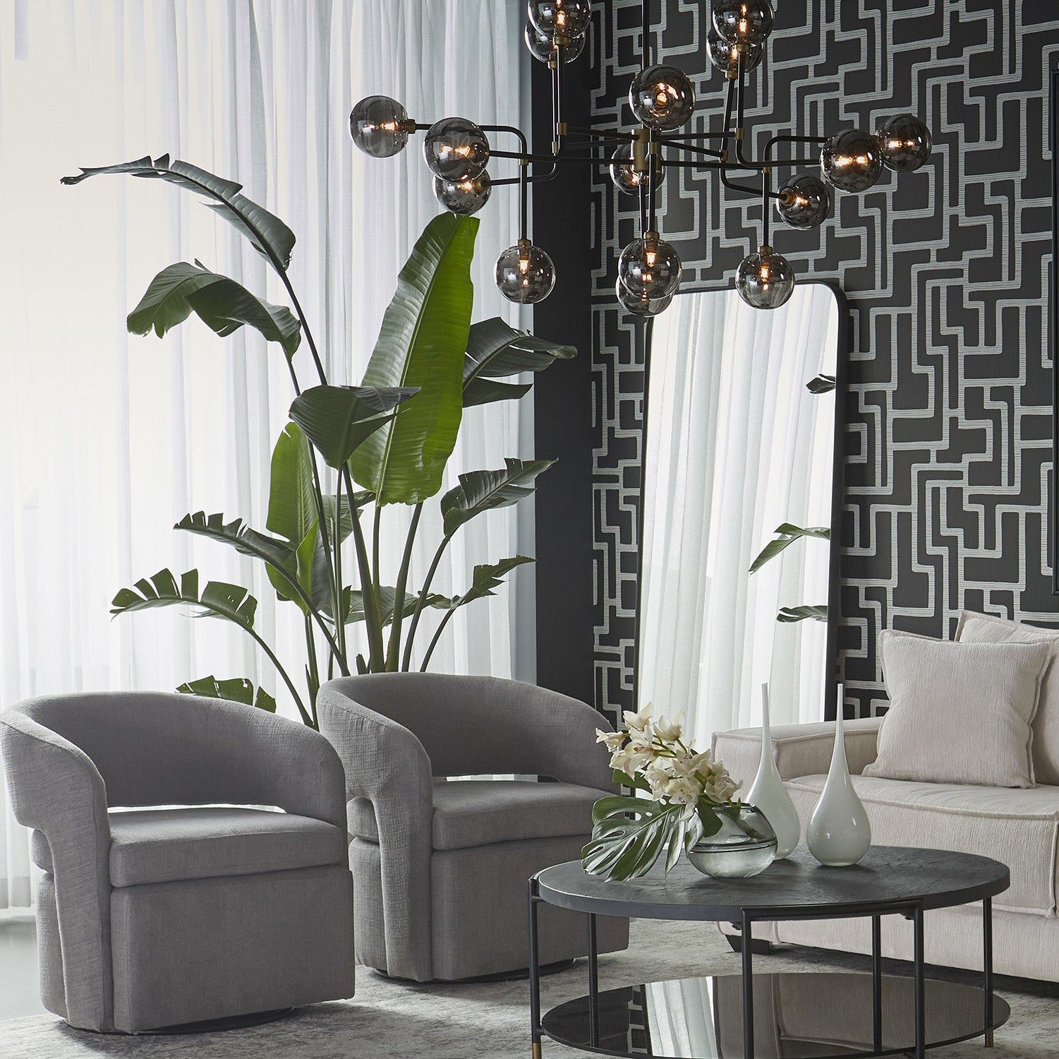 Sunpan Calabasas Floor Mirror