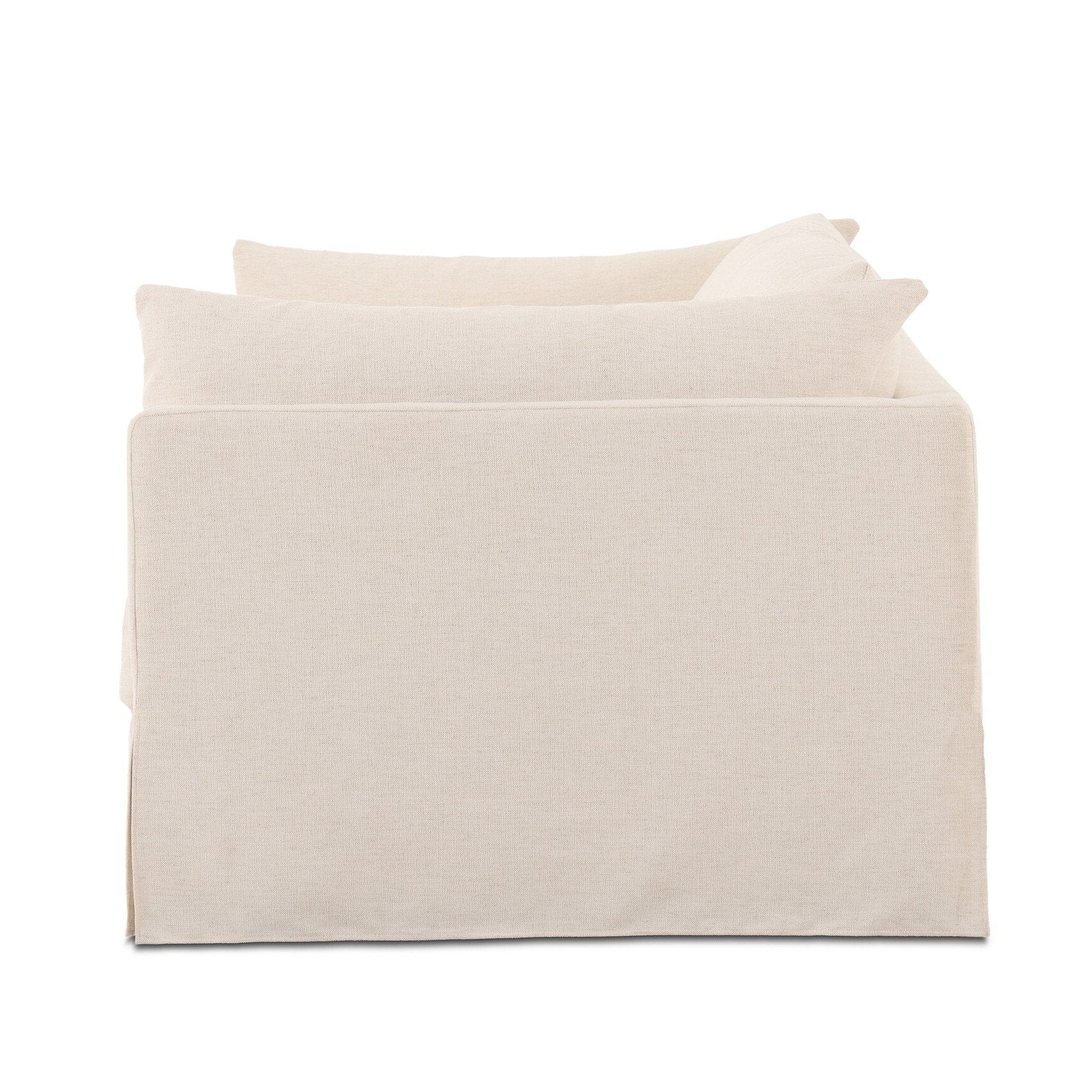Four Hands Habitat Crypton Nomad Snow 96in Sofa - side view