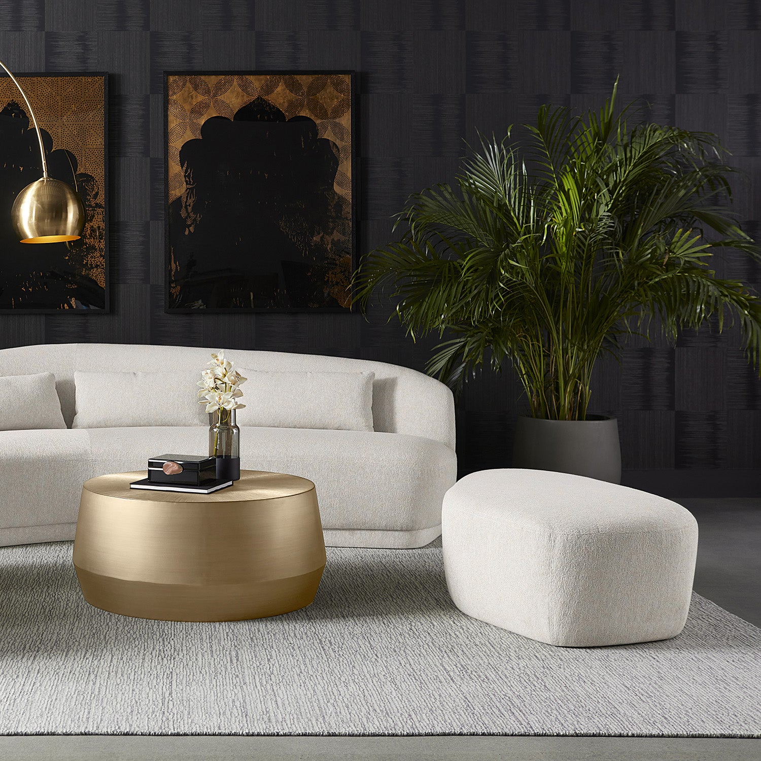 Sunpan Soraya Ottoman